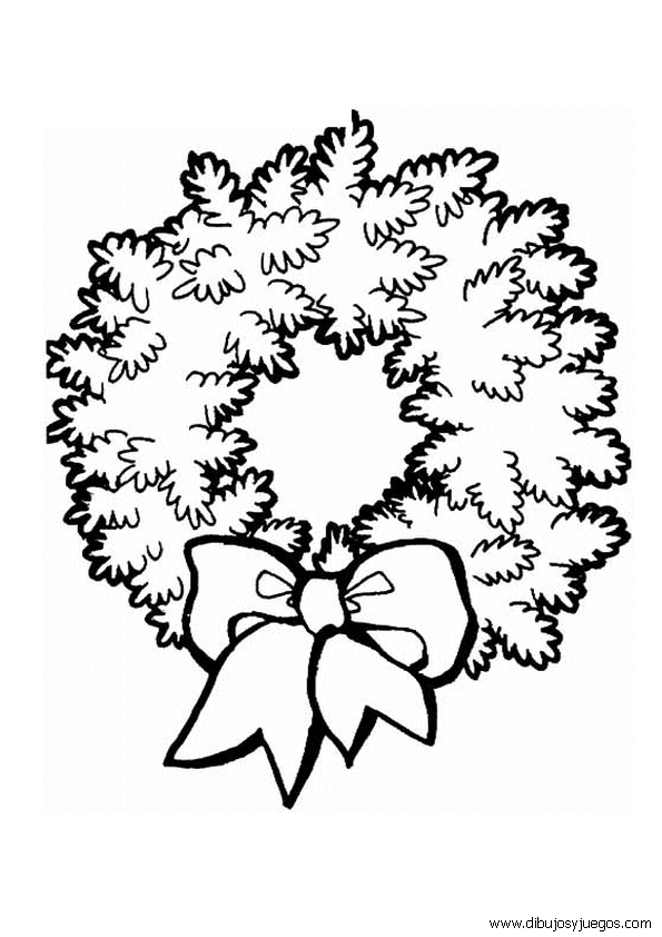 Dibujos Coronas Flores Navidad 017 Dibujos Y Juegos Para Pintar Y