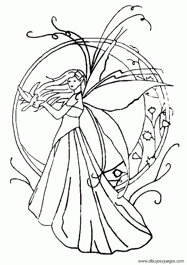 Hadas y duendes para colorear e imprimir - Imagui