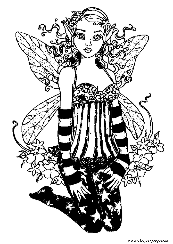 Dibujos de hadas y duendes para colorear e imprimir - Imagui