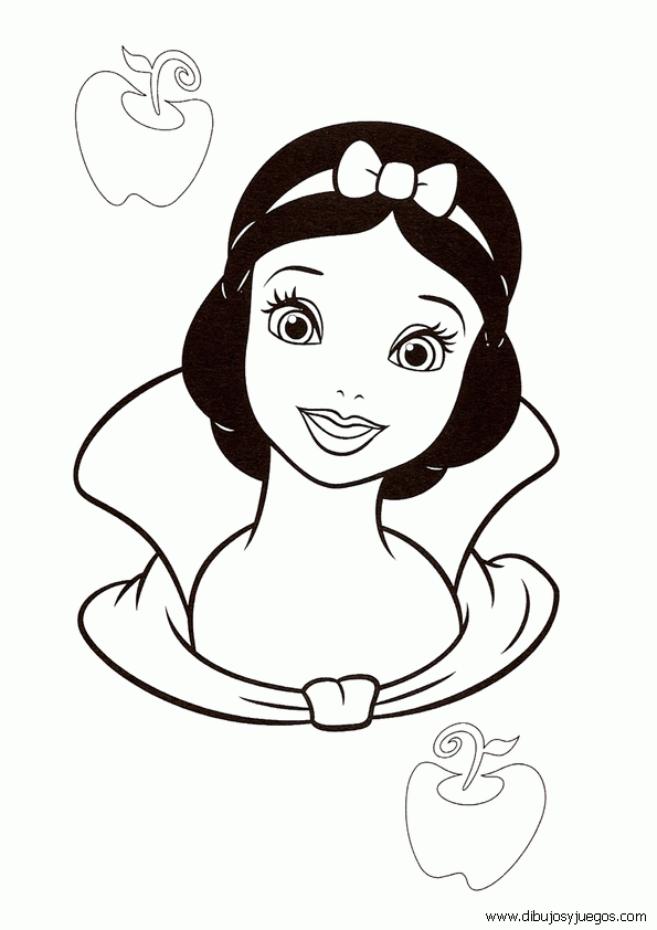 Dibujo Blancanieves Disney 003 Dibujos Y Juegos Para Pintar Y