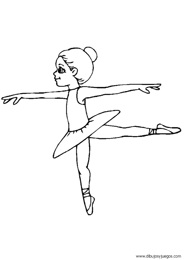 bailarinas-ballet-045 | Dibujos y juegos, para pintar y colorear