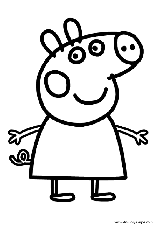 Dibujos Peppa Pig 001 Dibujos Y Juegos Para Pintar Y Colorear