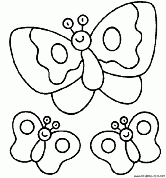 Imagen de la mariposa animada para colorear - Imagui