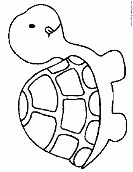 dibujo-de-tortuga-026 | Dibujos y juegos, para pintar y colorear