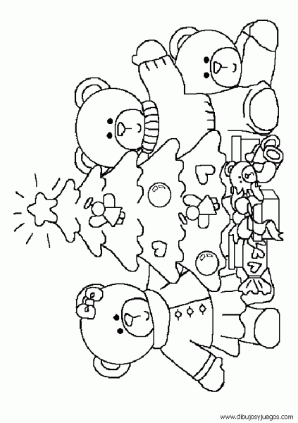 dibujo-de-arbol-navidad-058 | Dibujos y juegos, para pintar y colorear