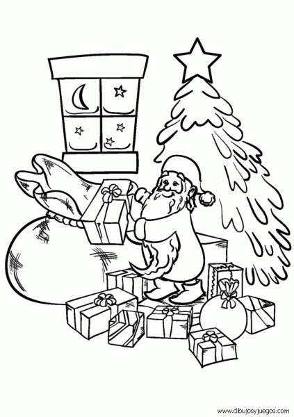 dibujo-de-arbol-navidad-108 | Dibujos y juegos, para pintar y colorear