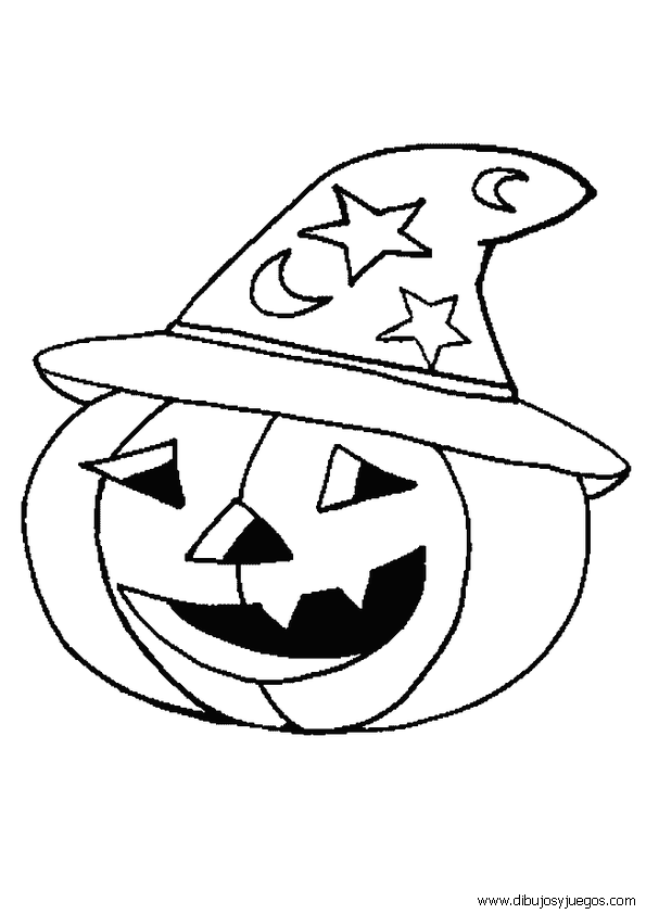 dibujo-de-halloween-calabaza-023 | Dibujos y juegos, para pintar y colorear
