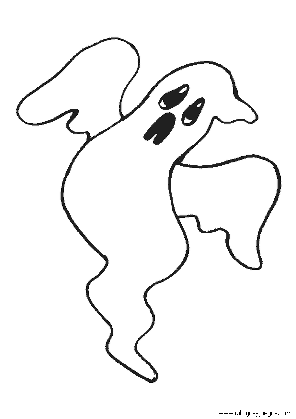 dibujo-de-halloween-fantasma-033 | Dibujos y juegos, para pintar y colorear