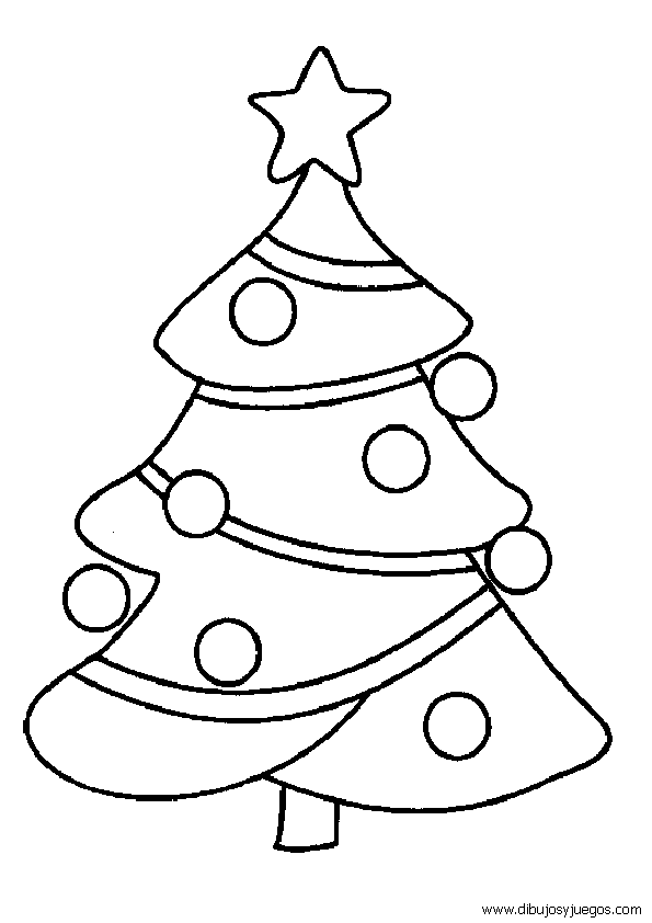 dibujo-de-arbol-navidad-013 | Dibujos y juegos, para pintar y colorear