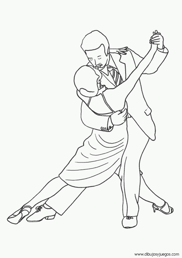 parejas-de-baile-004 | Dibujos y juegos, para pintar y colorear