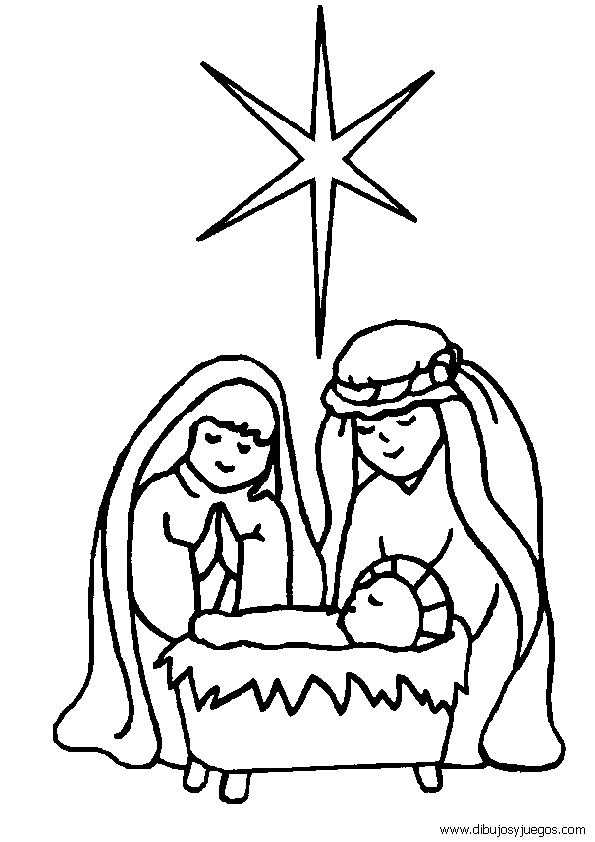 Dibujo De Nacimiento De Jesus Nazaret 002 Dibujos Y Juegos Para