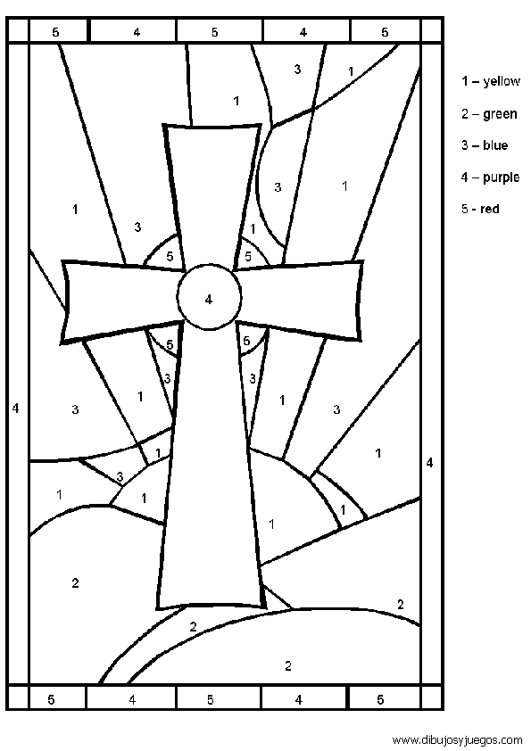 Dibujo De Jesus En La Cruz Crucifixion 006 Dibujos Y Juegos Para Pintar Y Colorear