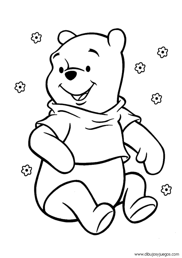 Dibujos Winnie The Pooh 004 Dibujos Y Juegos Para Pintar Y Colorear