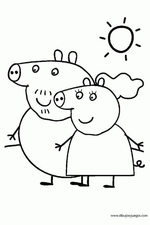 dibujos-peppa-pig-013 | Dibujos y juegos, para pintar y colorear