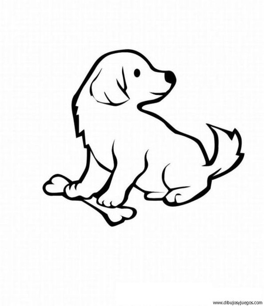 dibujo-de-perro-088 | Dibujos y juegos, para pintar y colorear