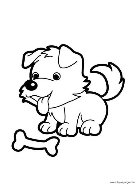 dibujo-de-perro-000 | Dibujos y juegos, para pintar y colorear